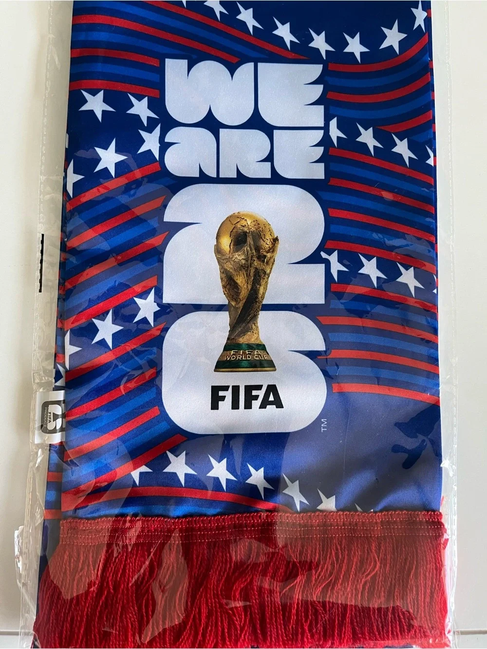 FIFA World Cup 2026 USA Scarf and Slim Can Cover NWT